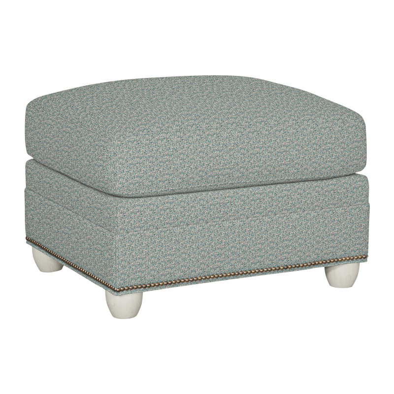 Fairgrove Upholstered Ottoman, Worthy Snow, Wrenn, Yes