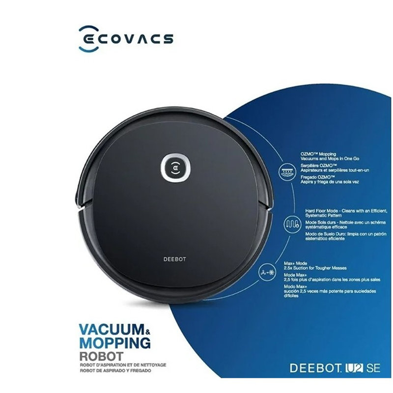 Aspirateur robot et vadrouille Ecovacs Deebot U2se