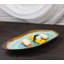 Ensemble de 3 plateaux de service en porcelaine de forme oblongue de 12 po L Midori