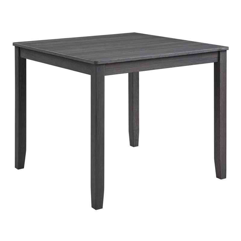 Ensemble de table de salle à manger 5 pièces en bois avec 4 chaises, Beige / noir antique, Noir antique