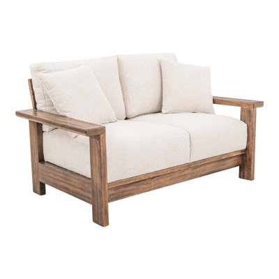 Duna Wooden Frame, Upolstered Loveseat
