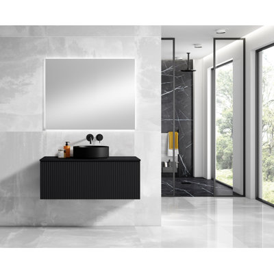 Aleemah 40'' Single Bathroom Vanity with Ceramic Top