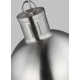 Geoffrey Single Light Glass Steel Dimmable Pendant