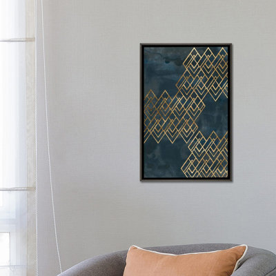 « Deco » en bleu I par June Erica vess-impression