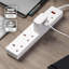 GEEPAS 4 Gang Extension Lead | 4-Way Plug Extension Cable | 4 Socket Power Strip with Neon Indicator Light | Heavy Duty UK Plug-113492319