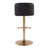 Swivel Upholstered Adjustable Height Counter Stool with Metal Frame-105186245-93302571