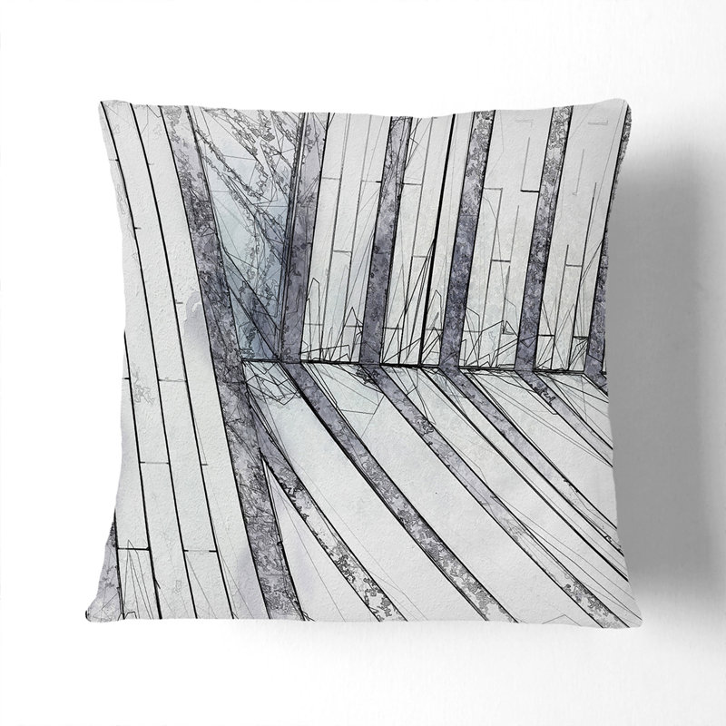Square Throw Cushion, 55cm H x 55cm W x 20cm D, Stone