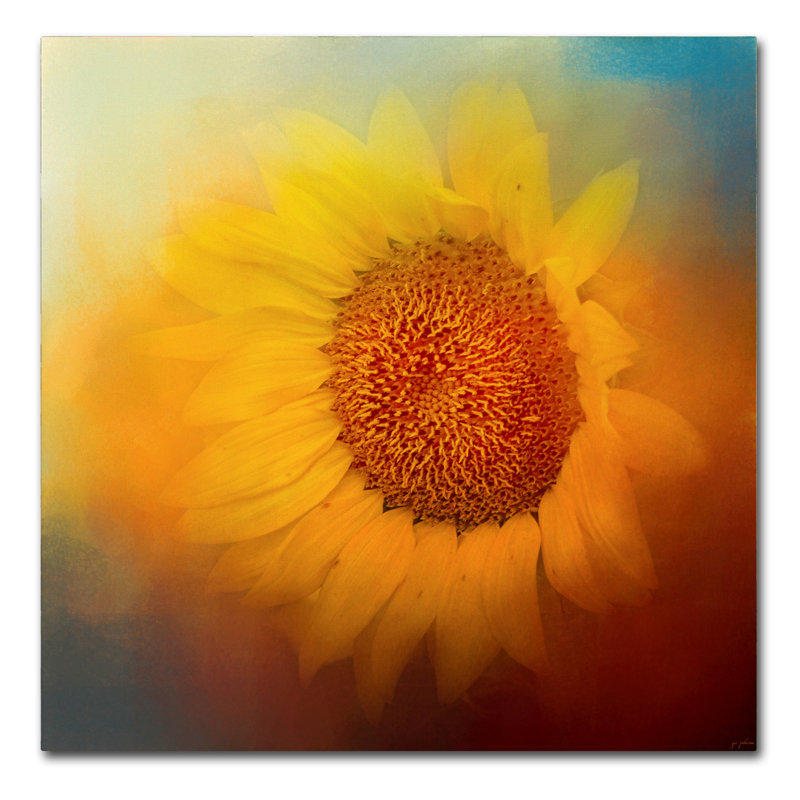 «Sunflower Surprise», impression sur toile tendue Vidur, H 35 po x l 35 po