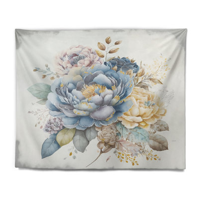 Tapisserie en polyester avec des punaises