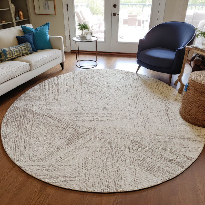 Tapis d'intérieur / extérieur brun Terra , 8 pi x 8 pi
