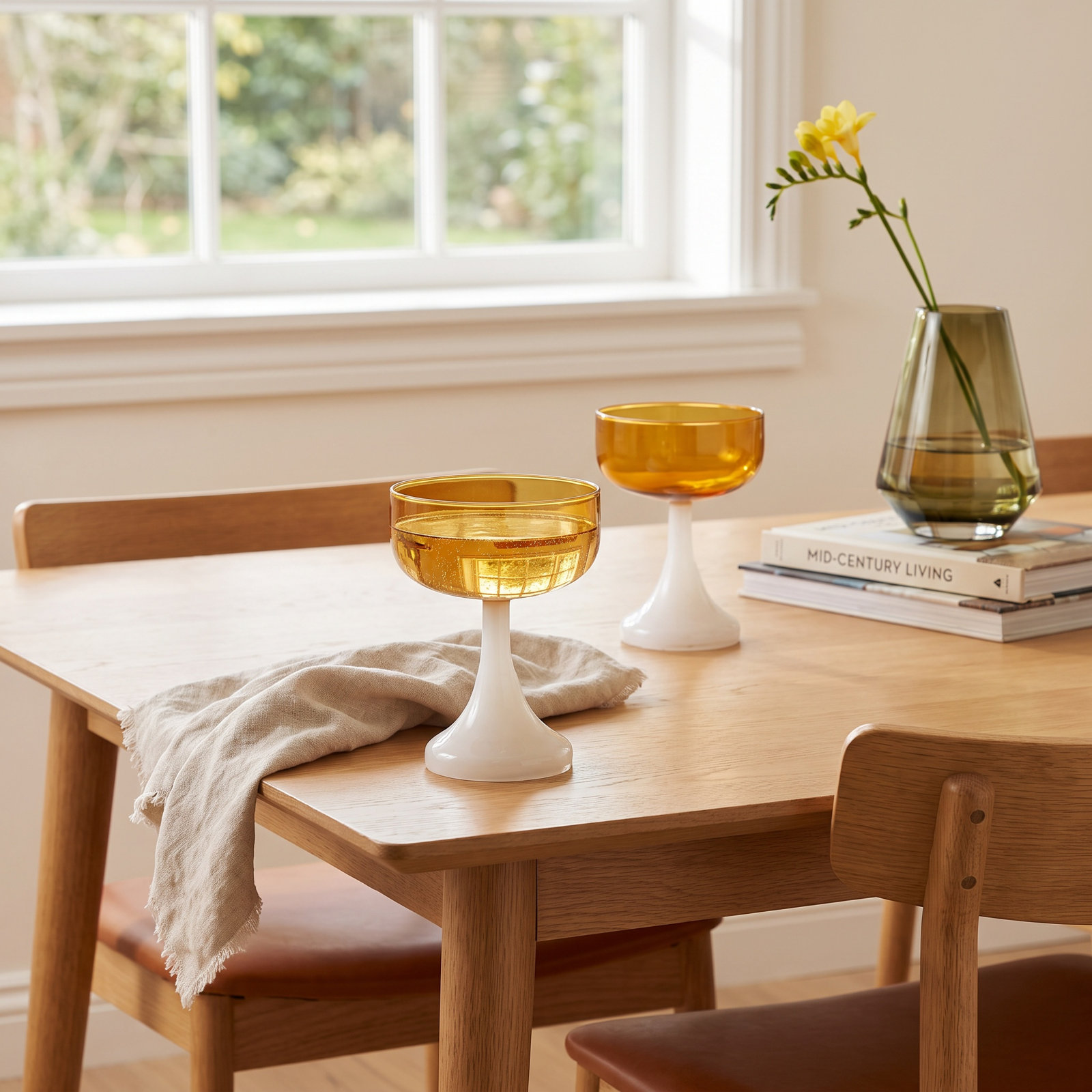 Aredale 12oz. Handmade Coupe, Yellow