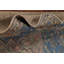 Tapis traditionnel floral fait à la main bleu 8 x 11
