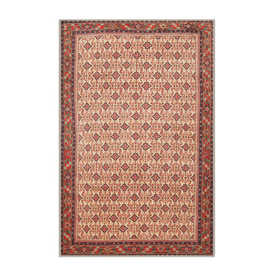 Tapis traditionnel rouge / beige Artem