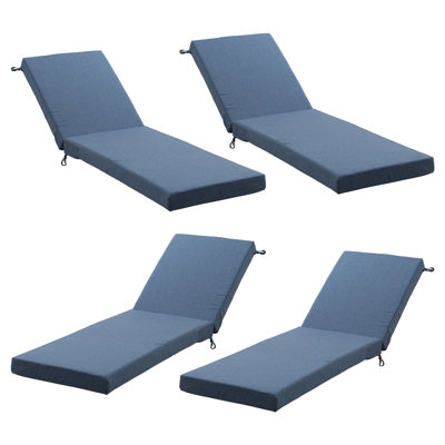 Forbell Outdoor WeatherResistant 35 Chaise Lounge Seat Cushion  Back Cushions And Seat Cushions