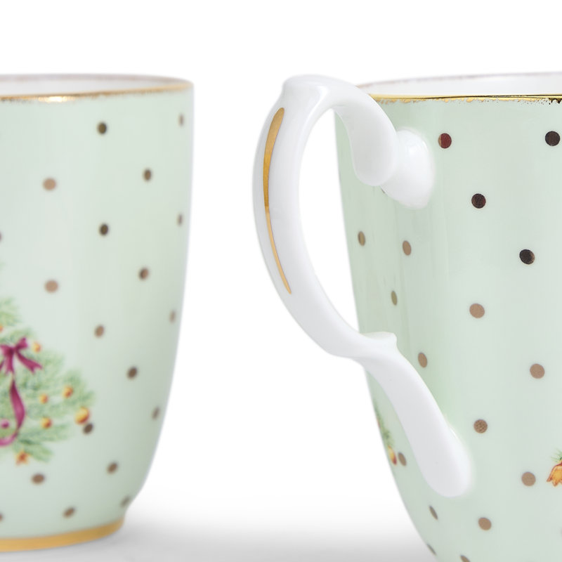 Royal Albert Old Country Roses Christmas Mug, Set of 4