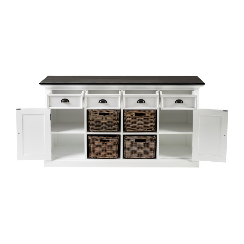 Guisborough 62.99'' Sideboard, White/Black
