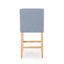 Ensemble de 2 tabourets de comptoir à oreilles capitonnés en tissu Vienna Vienna de 27 po, alliant style et confort pour les cuisines modernes-87657789