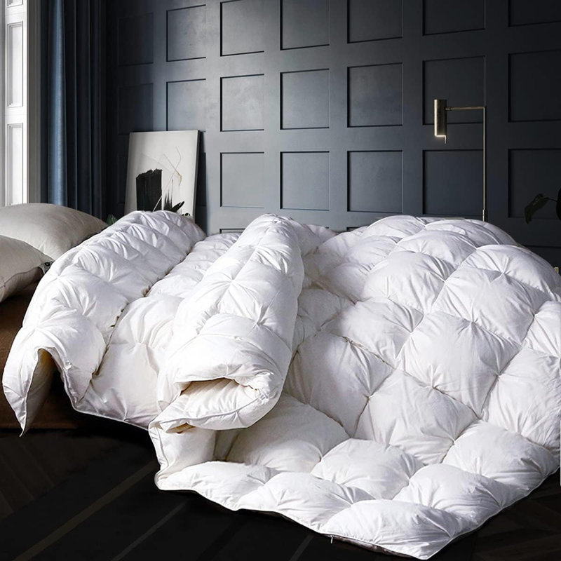 Édredon en duvet d'oie de très grande taille - Housse de couette en duvet d'oie ultra-douce 750