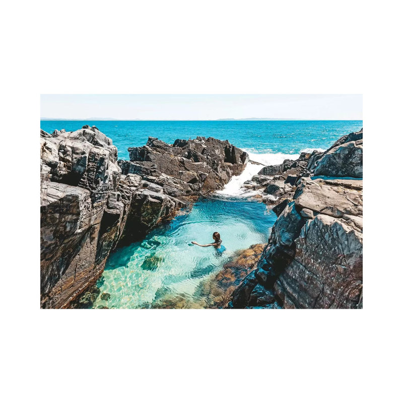 Fairy Pools Swimmer (Wide) by James Vodicka - Wrapped Canvas Gallery-Wrapped Canvas Giclée, 20.32cm H x 30.48cm W