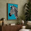 Zebra In Profile Modern - Print-136784366-136784363