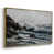 Toile avec cadre flottant or