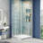 36 Frameless Square Shower Enclosure