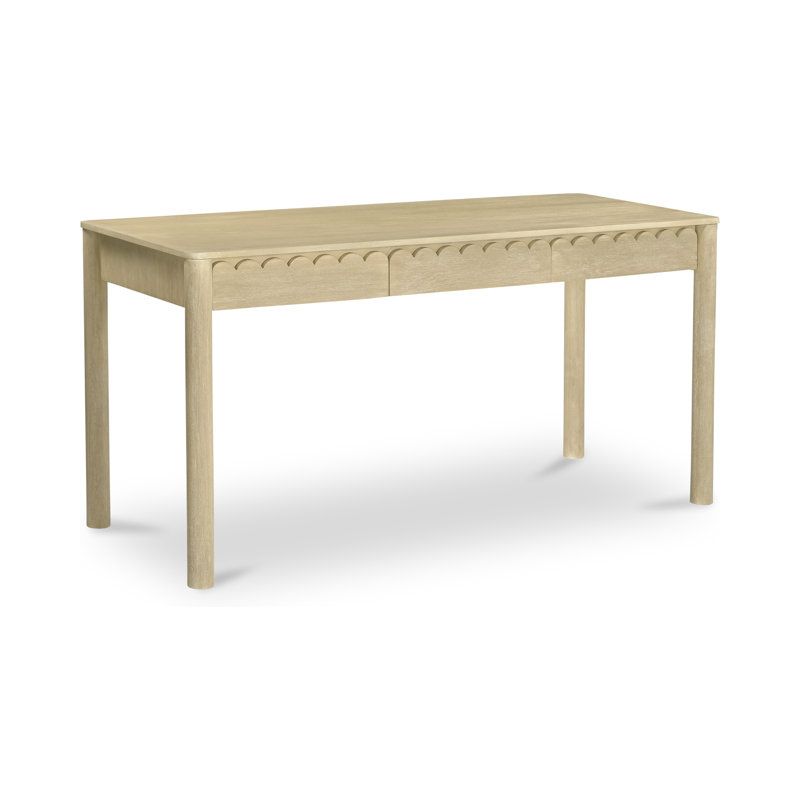 Wiley Solid Wood Writing Desk, Natural