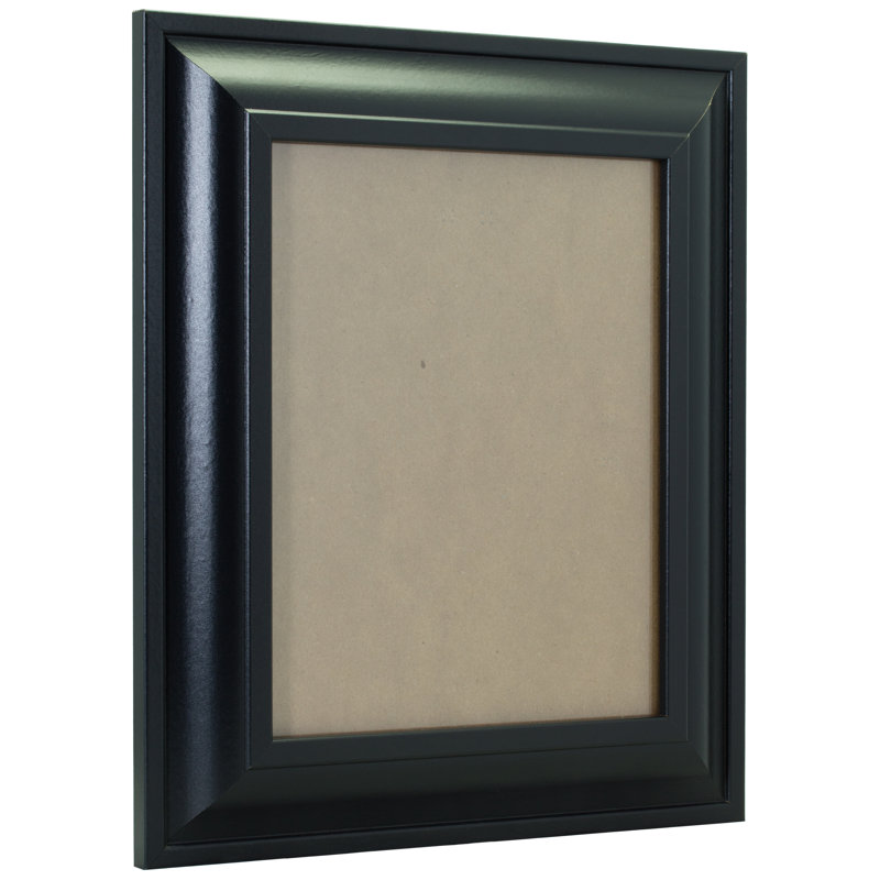 Cadre photo simple biseauté noir satiné Vantassel, 10 po x 8 po
