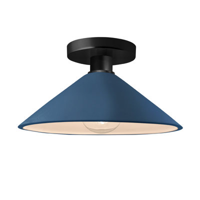 Single Light Ceramic Semi Flush Mount