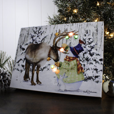 Sweet Friendship 8x6 Mini Lighted Easel Back Canvas