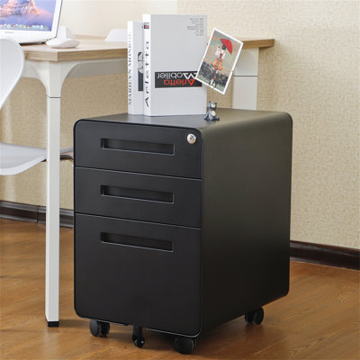 Rizer 3-Drawer Office File Cabinet by Inbox Zero