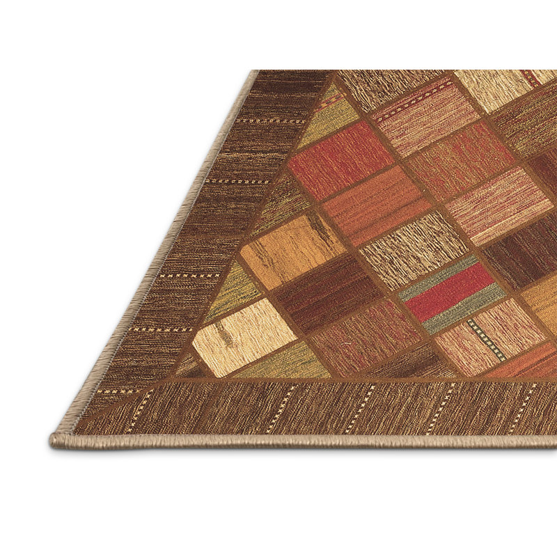 Washable Plaid Indoor Rug, Rectangle 8' x 10'