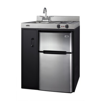 Summit Appliance All-In-One Combo Kitchens 3.2 Cubic Feet cu. ft. Mini Fridge with Freezer Kitchenette
