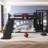 Calix Loft Bed With Basketball Hoop, Climbing Wall, And Metal Frame-125179410