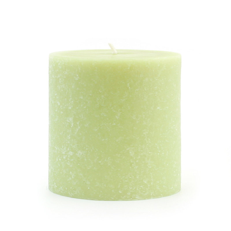 Timberline Unscented Pillar Candle, 3" H x 3" W x 3" D, Willow