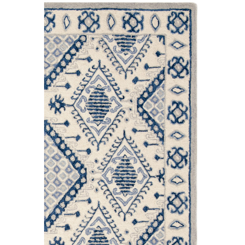 Micro-Loop Hand Tufted Wool Southwestern Rug, null
