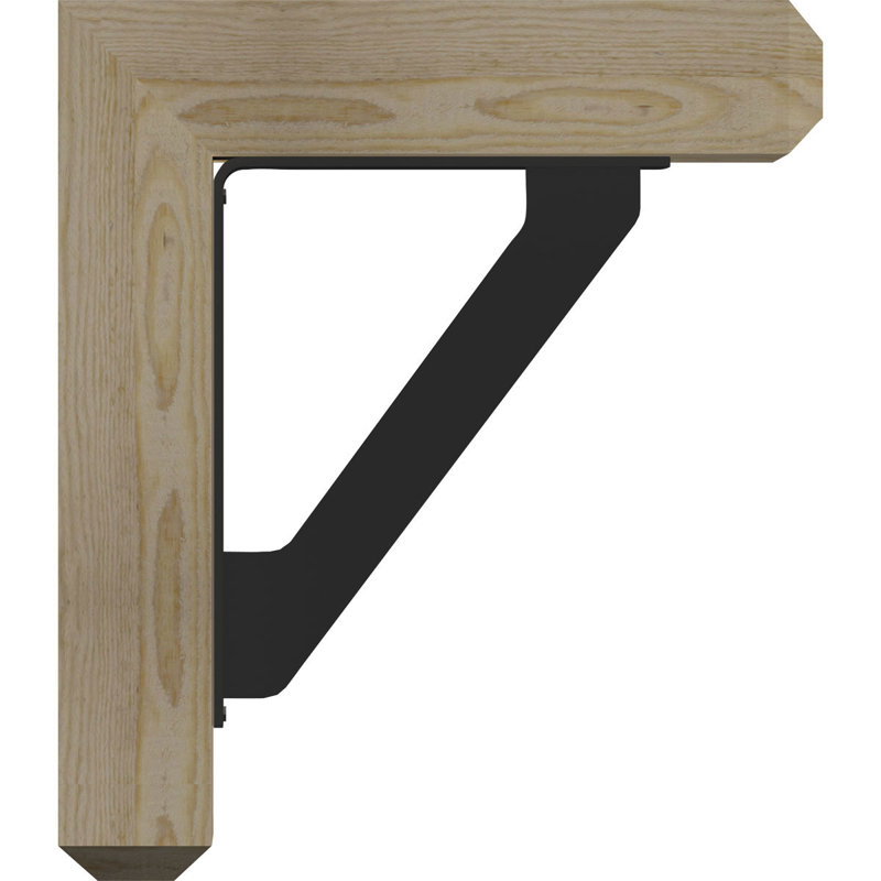Support de fer simple 4 po Craftsman, H 14 po x P 11 1/2 po, Sapin de Douglas de l 3 1/2 po x T 2 po (lisse)
