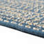 Tapis bleu en mélange de laine Tweed-66930839