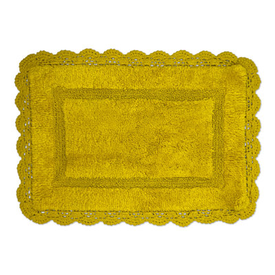 Tapis pour salle de bain en crochet