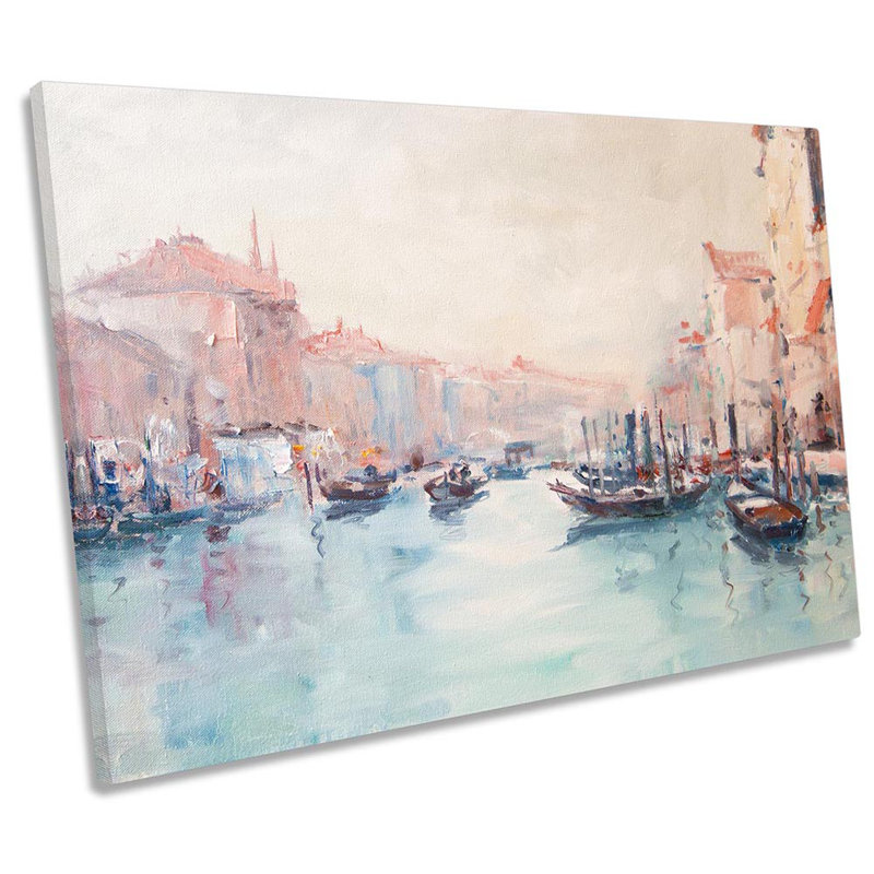 Venice Cityscape Repro - Print on Canvas, 40.6cm H x 61cm W x 2cm D