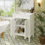 Meuble-lavabo 24 po avec lavabo supérieur, armoire de rangement à 2 niveaux, meuble-lavabo simple, grandes tablettes de rangement-1780472713