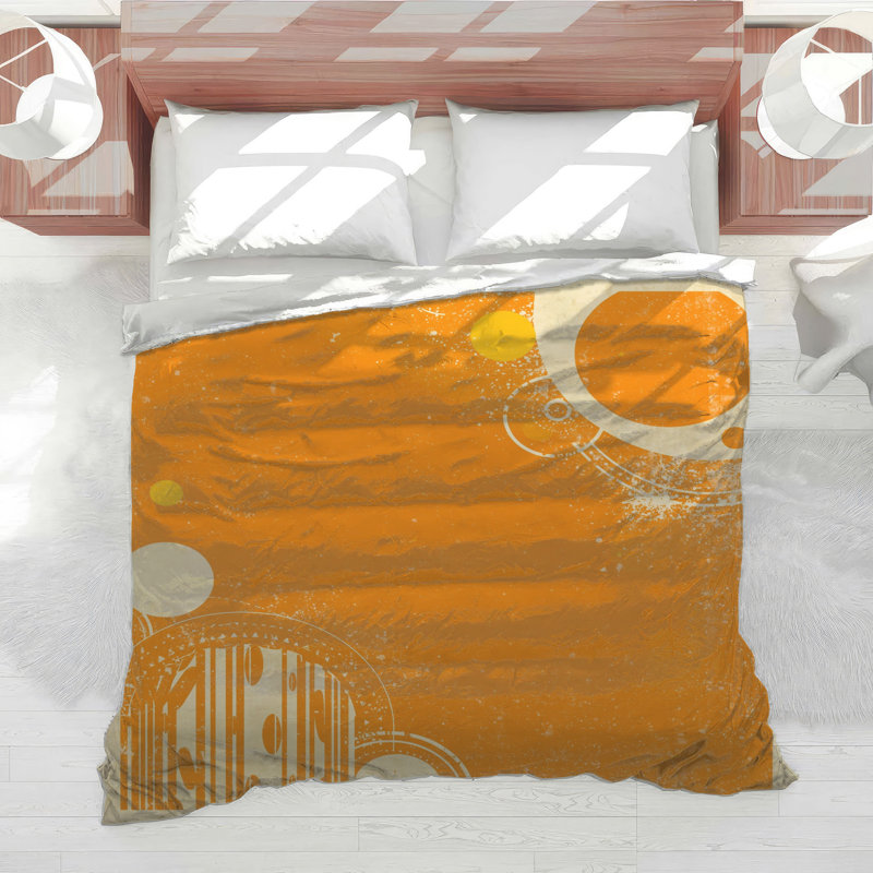 Édredon grunge orange, Twin