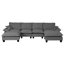 Canapé 131 po avec repose-pieds mobile-540395640