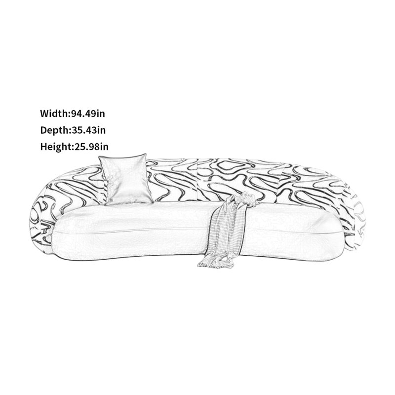 Minimalist Creative Sofa, Cream White