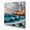 Art nautique gris sur toile