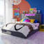 Storage Bed With 3 Drawers, Upholstered Bed Frame With Dual USB Ports & LED Headboard, Grey Velvet-121432296