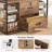 44” Locking Rolling Side File Cabinet With Storage Shelves And Drawers-59826830