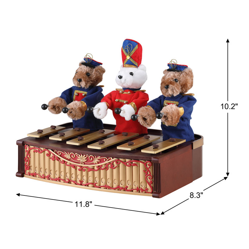 Retro Animated Bandstand Bears