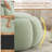 34‘’W Upholstered Pumpkin Compression Ottoman For Livlingroom Bedroom, Teddy Fabric Cute Coffee Table-293333235
