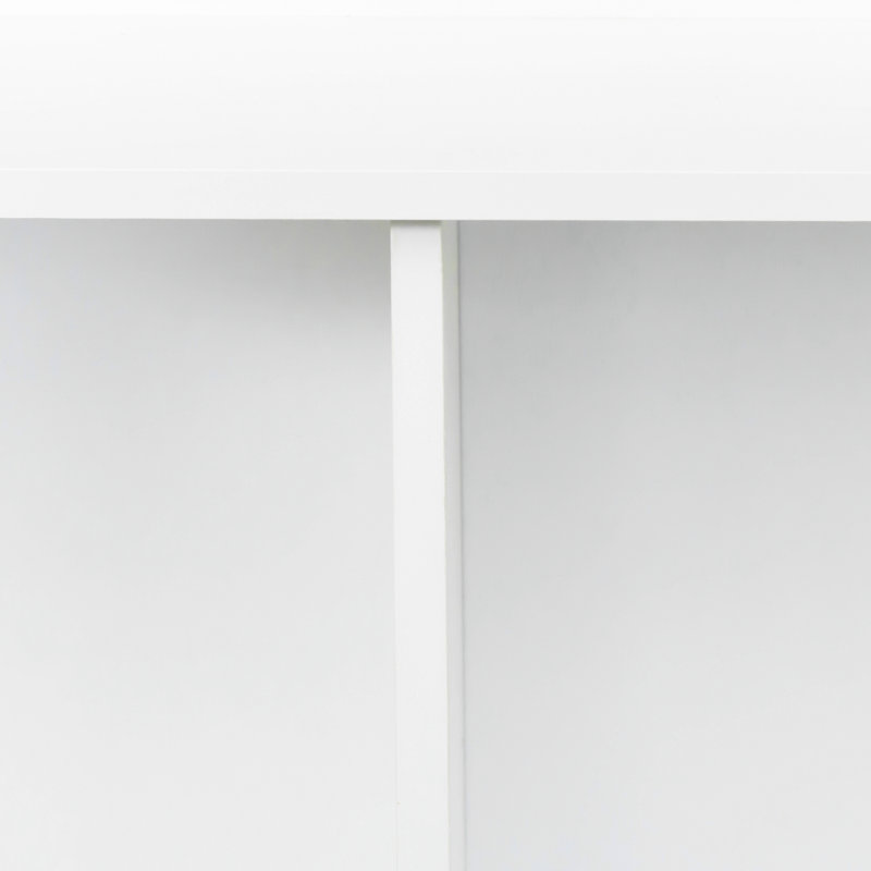 10-Shelf Bookcase, White